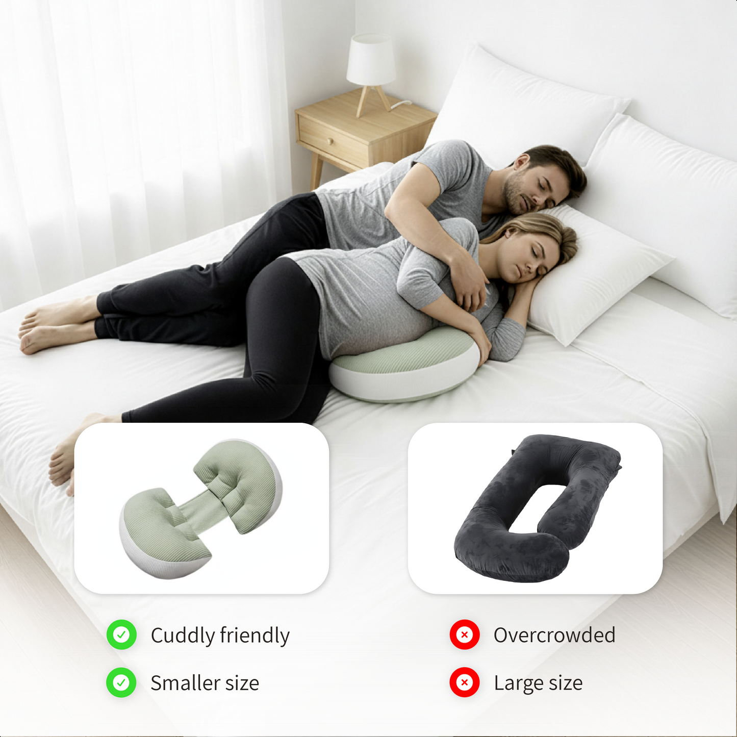 Preqnancy Pillow Ribbed